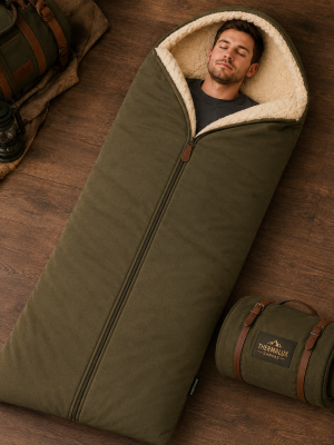 ChatGPT Image Jul 13, 2026, 07_55_13 PM Thermalux Canvas Adult Thermal Sleeping Bag