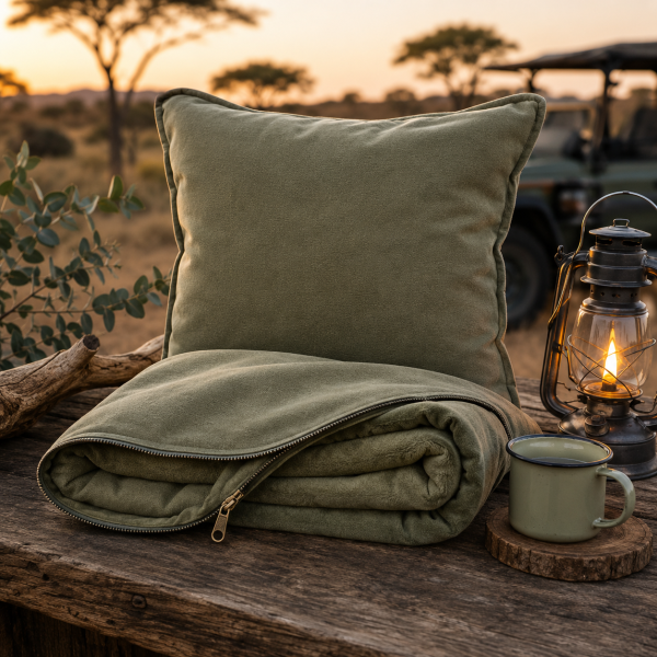 Thermalux Canvas 2-in-1 Cushion Blanket