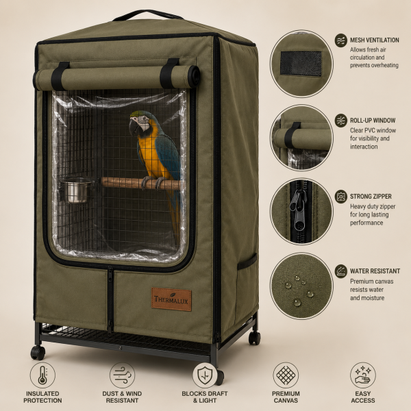 ChatGPT Image Jul 16, 2026, 05_25_20 PM Thermalux Canvas Premium Bird Cage Cover – Insulated Weather Protection Cover