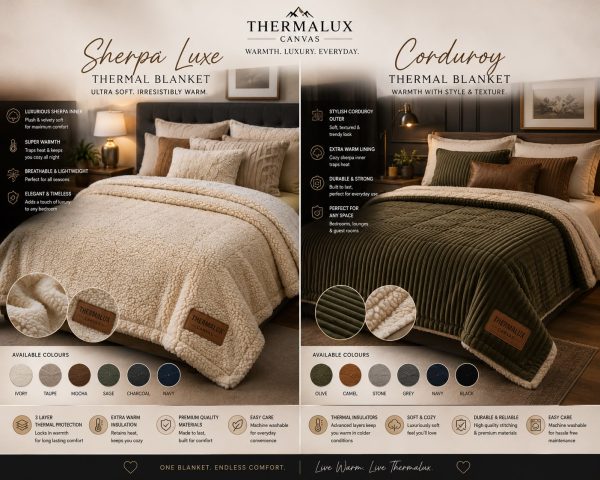 Thermalux Soft Washed Canvas Thermal Blanket
